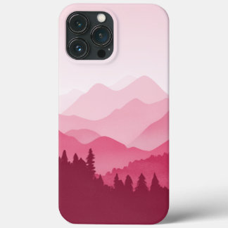 Hot-roze bergen Case-Mate iPhone case