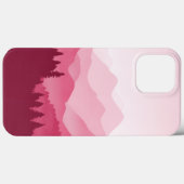Hot-roze bergen Case-Mate iPhone case (Achterkant (horizontaal))