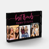 Hot roze beste vrienden 3 foto collage Keepsake (Links)