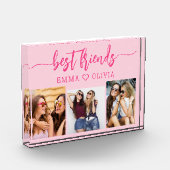 Hot roze beste vrienden 3 foto collage Keepsake (Links)