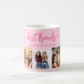 Hot roze beste vrienden 3 foto collage Keepsake Koffiemok (Center)