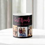 Hot roze beste vrienden 3 foto collage Keepsake Koffiemok<br><div class="desc">Vier je vriendschap met de Hot Pink Best Friends 3 Photo Collage Keepsake Coffee Mok. Deze levendige mok heeft een prachtige collage van drie gekoesterde foto's, het vastleggen van onvergetelijke momenten met je beste vrienden. Het hete roze ontwerp voegt een leuke en stijlvolle touch toe, waardoor het een opvallend stuk...</div>
