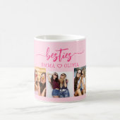 Hot roze besties vrienden 3 foto collage Keepsake Koffiemok (Center)