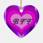 hot roze BFF Keramisch Ornament (Achterkant)