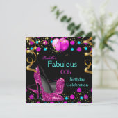 Hot-roze Blauwgroen blauw op hoge hoogte verbluffe Kaart (Staand voorkant)