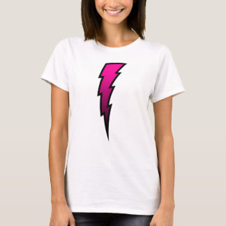 Hot-roze bliksemschicht t-shirt