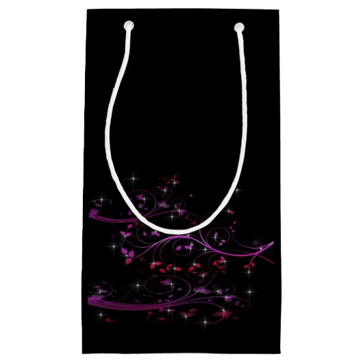 Hot-roze bloemen klein cadeauzakje (Voorkant)