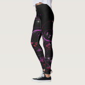 Hot-roze bloemen leggings (Links)