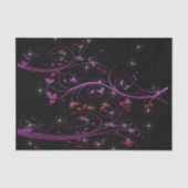 Hot-roze bloemen tissuepapier (Voorkant)