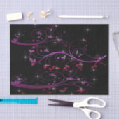 Hot-roze bloemen tissuepapier (Craft)