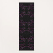 Hot-roze bloemen yogamat (Voorkant)