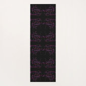 Hot-roze bloemen yogamat (Achterkant)