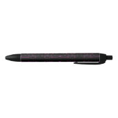 Hot-roze bloemen zwarte inkt pen (Bodem)