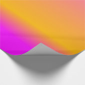 Hot-Roze Blush Oranje Gele ombre gradiënt Cadeaupapier (Hoek)