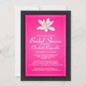 Hot-roze bridal Shower-uitnodigingen Kaart (Voorkant)
