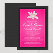 Hot-roze bridal Shower-uitnodigingen Kaart (Voorkant / Achterkant)