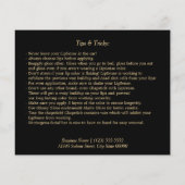 Hot-roze brochure met lipfilter (Achterkant)