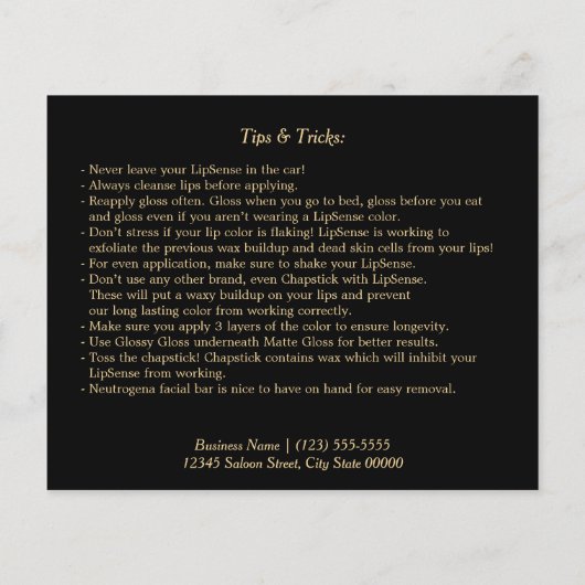 Hot-roze brochure met lipfilter (Achterkant)