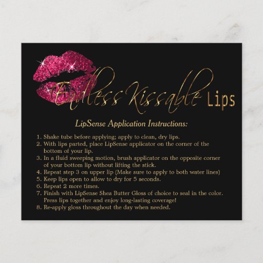 Hot-roze brochure met lipfilter (Voorkant)