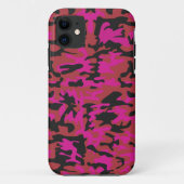 Hot-roze camerapatroon Case-Mate iPhone case (Achterkant)