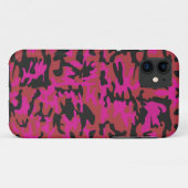 Hot-roze camerapatroon Case-Mate iPhone case (Achterkant (horizontaal))