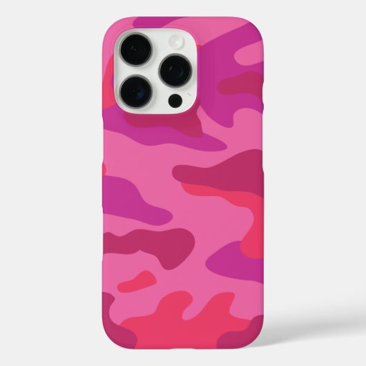 Hot-roze Camo-patroon Case-Mate iPhone Case (Achterkant)