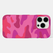 Hot-roze Camo-patroon Case-Mate iPhone Case (Achterkant (horizontaal))