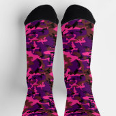 Hot-roze Camo-Sokken Sokken (Top)