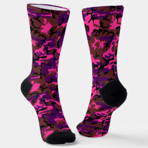 Hot-roze Camo-Sokken Sokken
