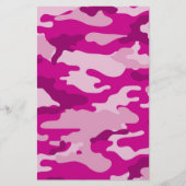 Hot-Roze Camouflage-scrapbook-papier voor kraken Briefpapier (Voorkant)