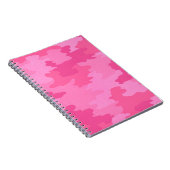 Hot-Roze Camouflage Spiral Notitieboek (Rechterzijde)