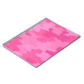 Hot-Roze Camouflage Spiral Notitieboek (Linkerzijde)