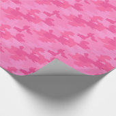 Hot-Roze Camouflage Wrapingpapier Cadeaupapier (Hoek)