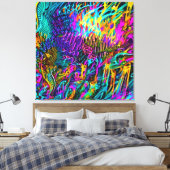 Hot Roze Canvas Afdruk (Insitu (Slaapkamer))