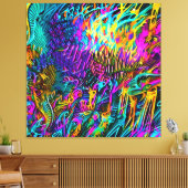 Hot Roze Canvas Afdruk (Insitu (Woonkamer))