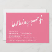 Hot roze cerise schattig Casual elke leeftijd verj Kaart (Voorkant)