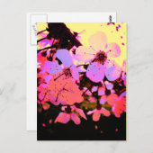 Hot-roze Cherry Blossom Briefkaart (Voorkant / Achterkant)