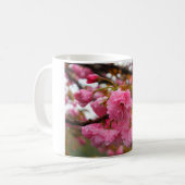 Hot-roze Cherry Blossom Flowers Koffiemok (Voorkant links)