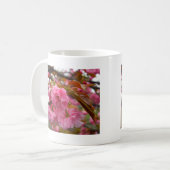 Hot-roze Cherry Blossom Flowers Koffiemok (Voorkant links)