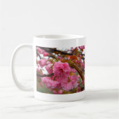 Hot-roze Cherry Blossom Flowers Koffiemok (Links)