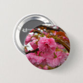 Hot-roze Cherry Blossom Flowers Ronde Button 5,7 Cm (Voorkant /achterkant)