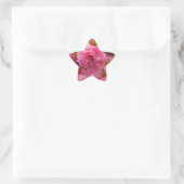Hot-roze Cherry Blossom Flowers Ster Sticker (Tas)