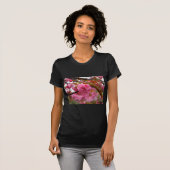 Hot-roze Cherry Blossom Flowers T-shirt (Voorkant volledig)