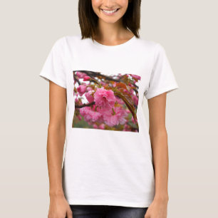 Hot-roze Cherry Blossom Flowers T-shirt