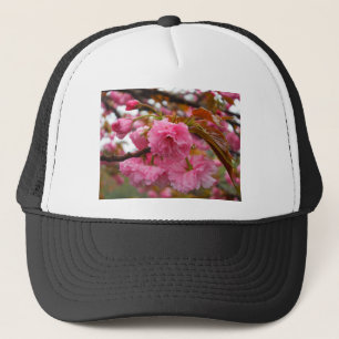 Hot-roze Cherry Blossom Flowers Trucker Pet