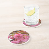 Hot-roze Cherry Blossom Flowers Zandsteen Onderzetter (Zijkant)