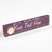 Hot-roze Chevrons Chic Elegant Print Naambordje