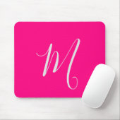 hot roze chic monogram muismat (Met muis)