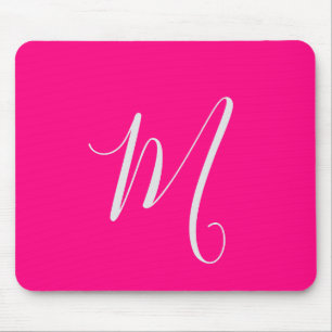 hot roze chic monogram muismat