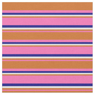 Hot-roze, Chocolade, Mint Cream en Blauw gekleurd Stof